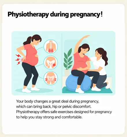 Physiotherapy during pregnancy! &mdash; safe exercises for back, hip and pelvic discomfort